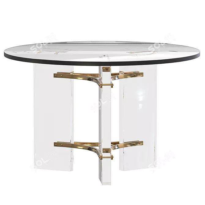 Elegant Tamara Center Table - Villa Vici 3D model image 1