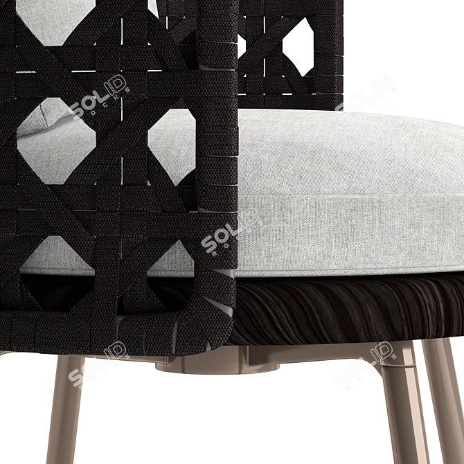 Elegant Torii Armchair - Minotti 3D model image 4