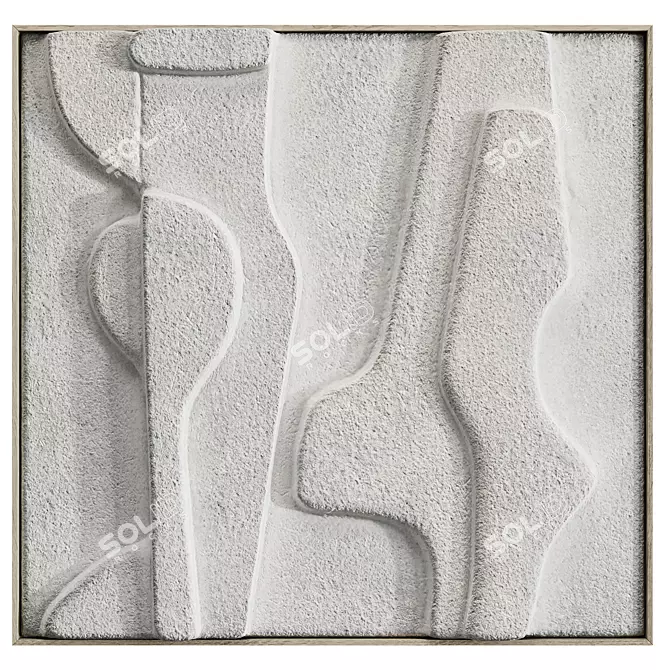 Stone Art: 3D Textured Paintings 3D model image 3