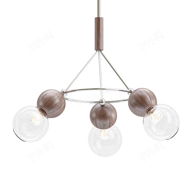 Elegant Arlo Chandelier: Illuminate in Style 3D model image 1