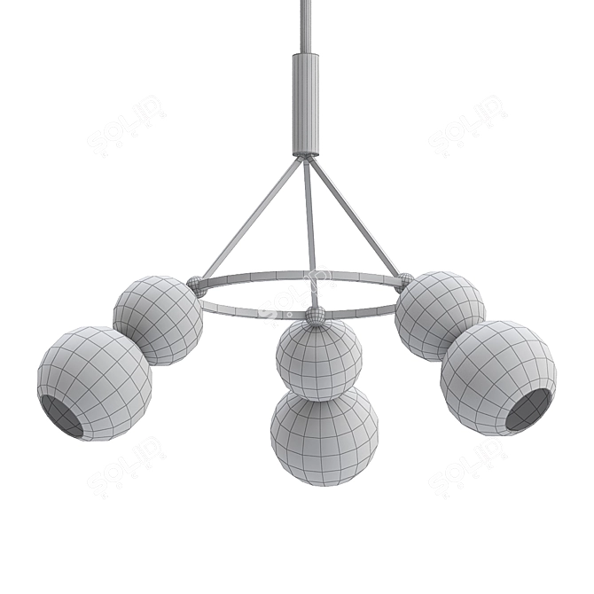 Elegant Arlo Chandelier: Illuminate in Style 3D model image 2