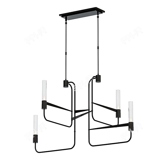 Hubbardton Forge Citadel Chandelier 3D model image 1