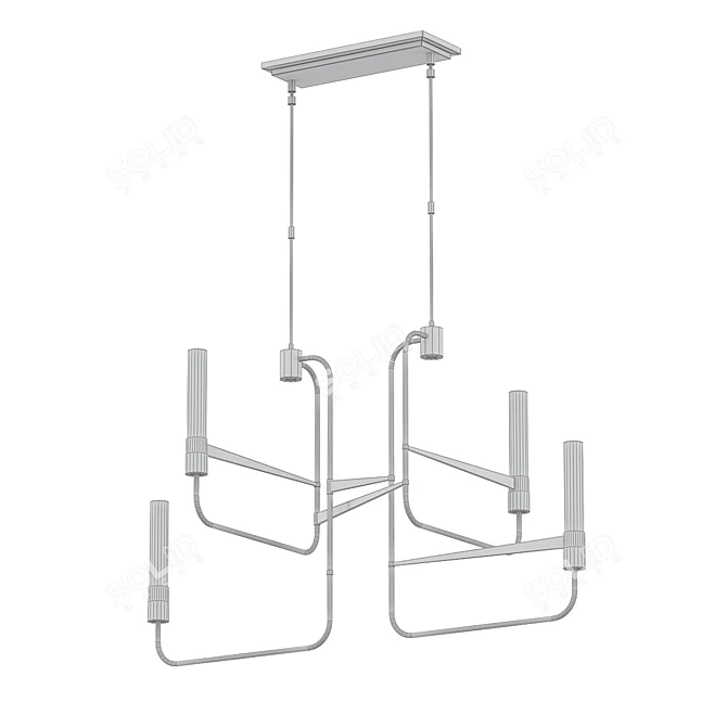 Hubbardton Forge Citadel Chandelier 3D model image 2