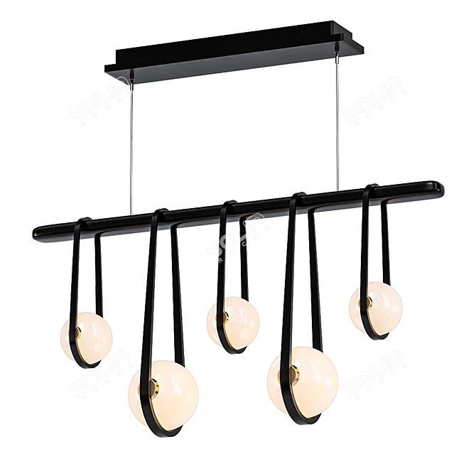 Elegant Derby LED Pendant 3D model image 1