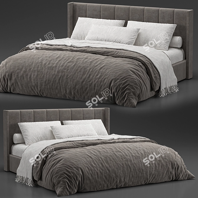 ErgoRest Bed & Pillow Set 3D model image 1