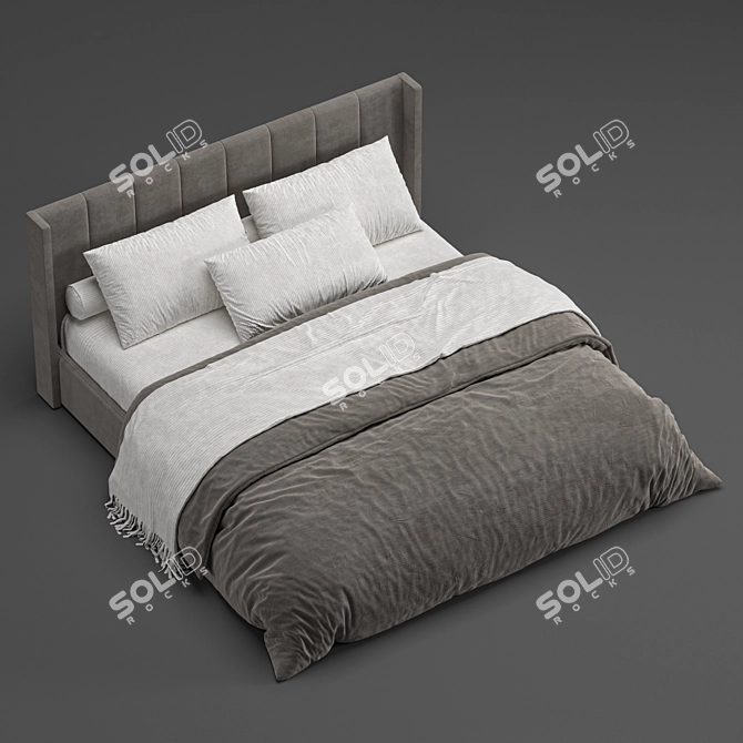 ErgoRest Bed & Pillow Set 3D model image 2