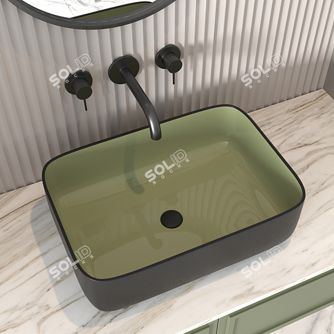 Modern Bathroom Set - RPM 11 3D model image 3