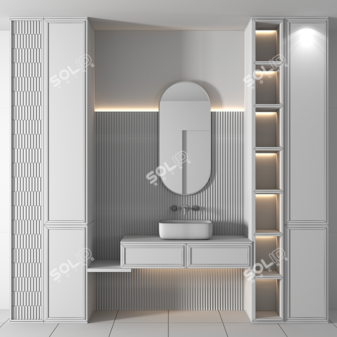 Modern Bathroom Set - RPM 11 3D model image 4