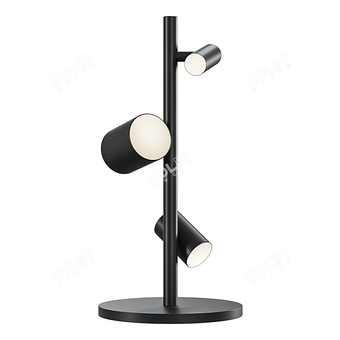 Sleek & Chic | Can Can Table Lamp 3D model image 1