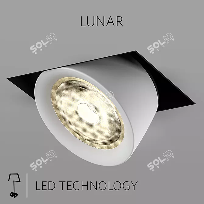 LUNAR: Sleek Design, Efficient Lighting 3D model image 1