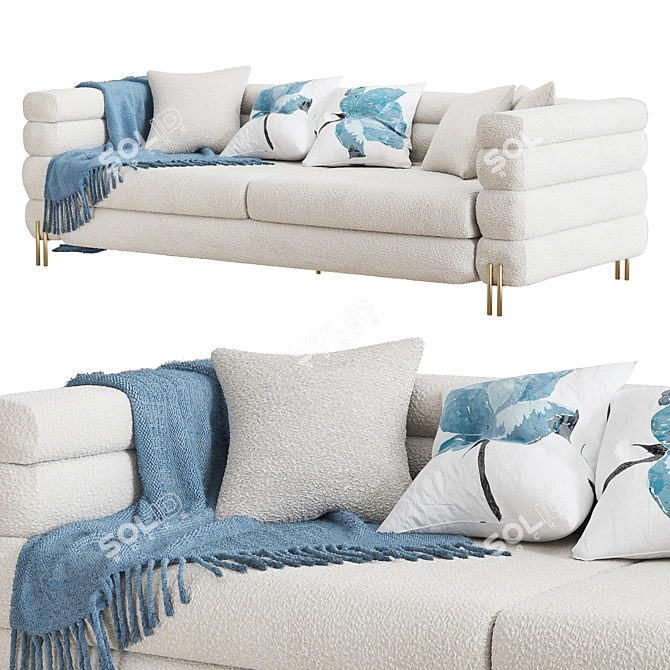 Luxurious Eichholtz Sofa - York 3D model image 1