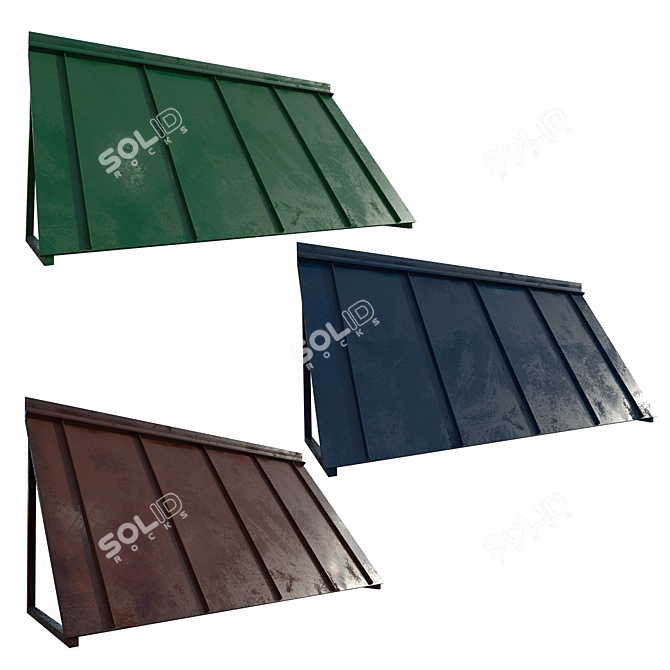 Versatile Awning Set Kit: Vol.10 3D model image 4