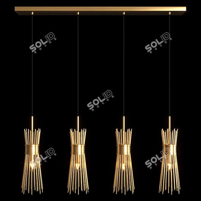 Modern Design LED Lamp 3D model image 2