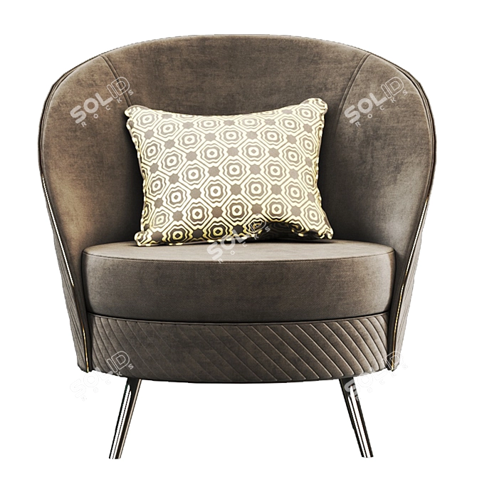 Elegant Melville Chair: Polys 96,124 3D model image 3