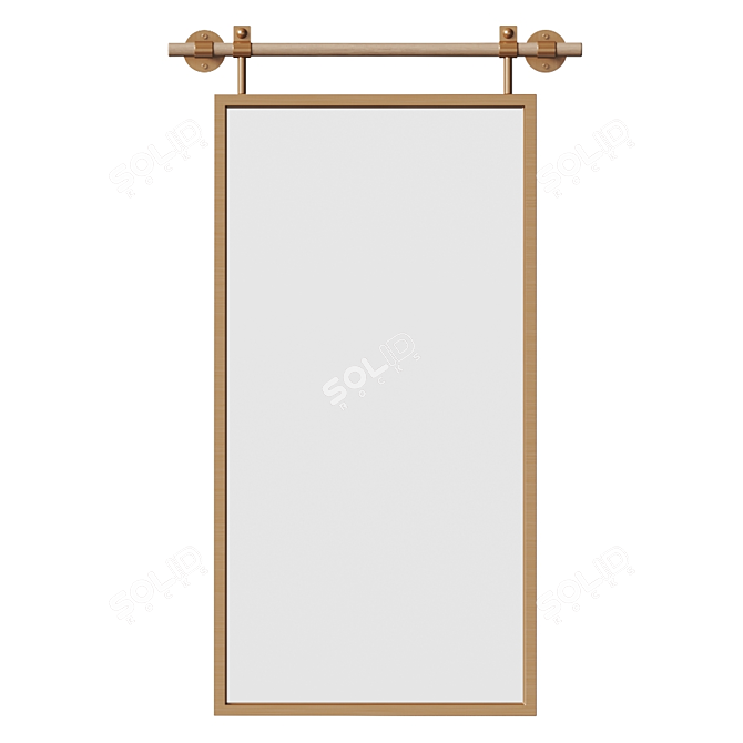 Farmhouse Charm Wall Mirror 3D model image 1