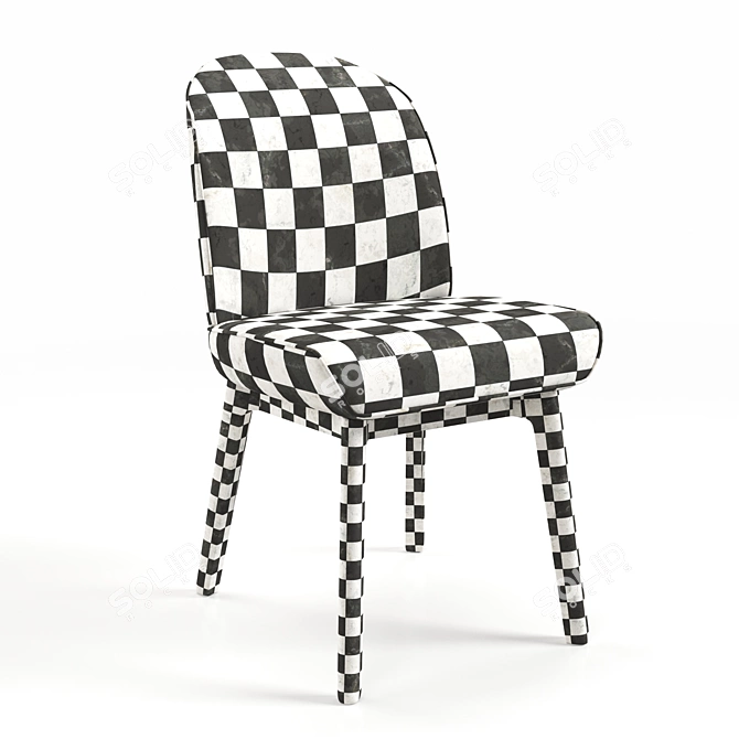 James Burgess Designed Erdee Dining Chair 3D model image 5