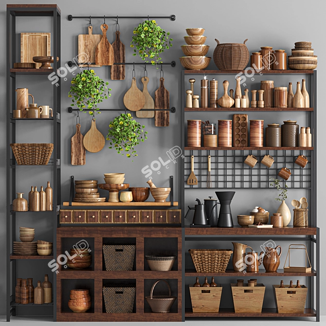 2015 Kitchen Accessories Set 3D model image 1