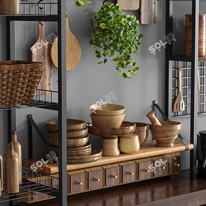 2015 Kitchen Accessories Set 3D model image 6