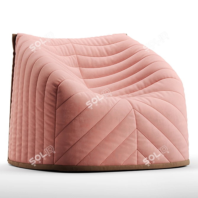 Barnaby Cozy Armchair: Comfort Meets Style! 3D model image 1