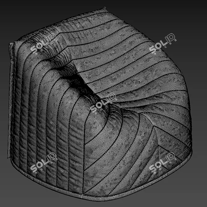 Barnaby Cozy Armchair: Comfort Meets Style! 3D model image 5