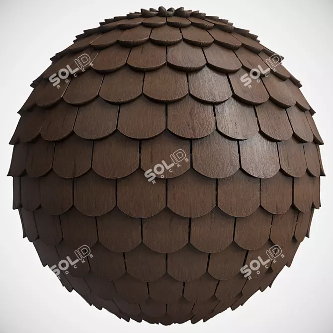 Premium Roof Tile Materials - 3 Color PBR - 4k 3D model image 2