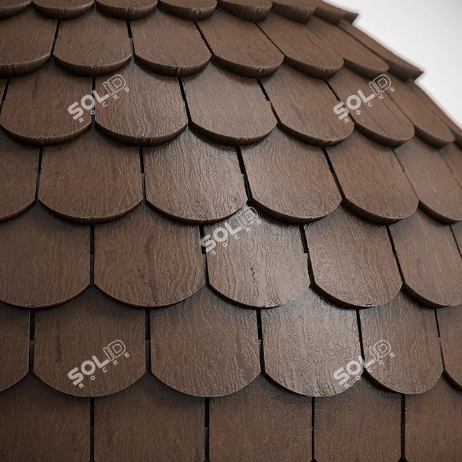 Premium Roof Tile Materials - 3 Color PBR - 4k 3D model image 5
