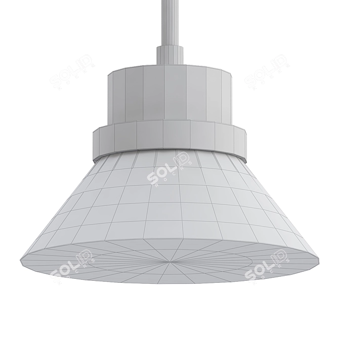 Sleek Paoli Pendant Light 3D model image 2