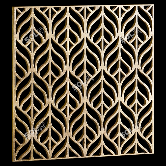 Decorative Square Panels Set 8: Versatile and Stylish 3D model image 3