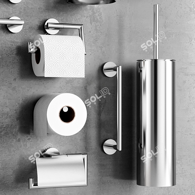 Modern Dornbracht Bathroom Accessories 3D model image 4
