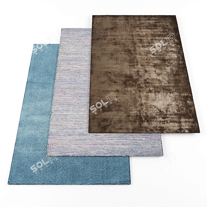 High Resolution Random Set Carpets 3D model image 1