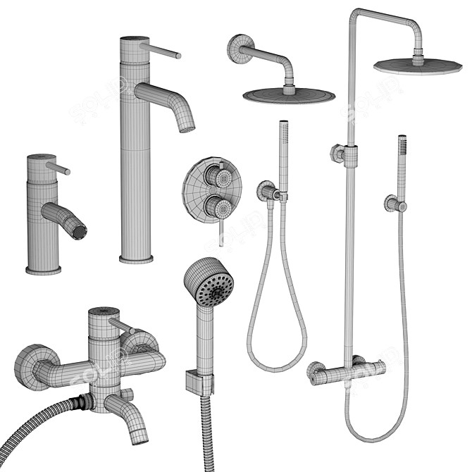 Paini COX Set | Faucets & Showers 3D model image 7