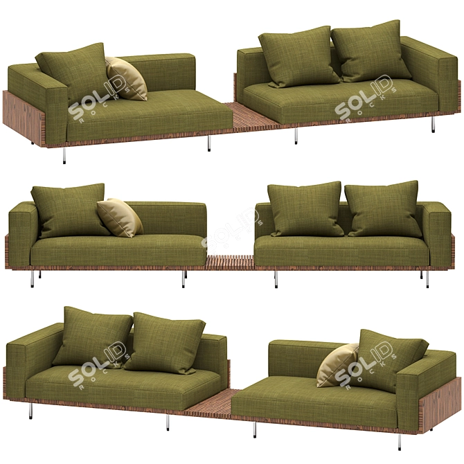 Modern Brasilia Sofa - Minotti 3D model image 2