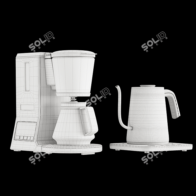 Cuisinart Pour-Over Coffee Set 3D model image 4