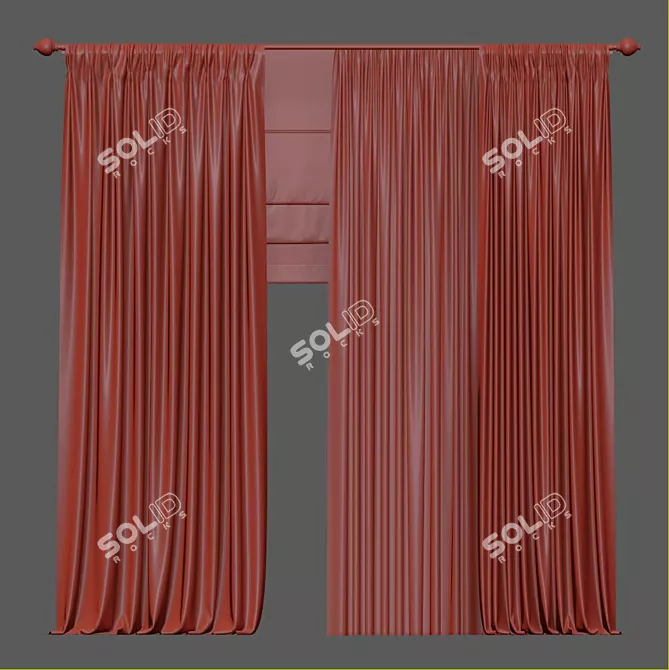 Revamped Curtain: 933 3D model image 4