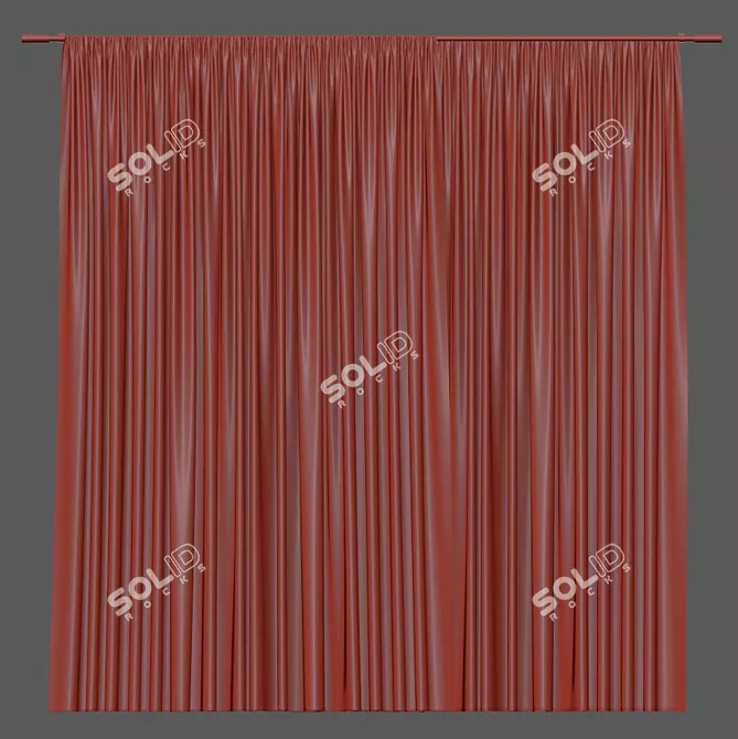 Modern Mesh Curtain 934 3D model image 4