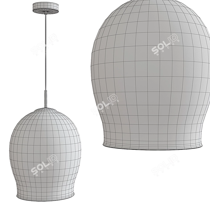 Modern Moai Pendant Light 3D model image 2