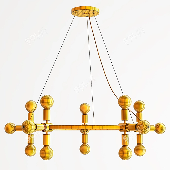 Radiant Radcliffe Chandelier 3D model image 4