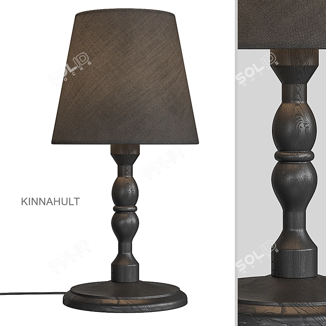 Sleek KINNAHULT Table Lamp 3D model image 3