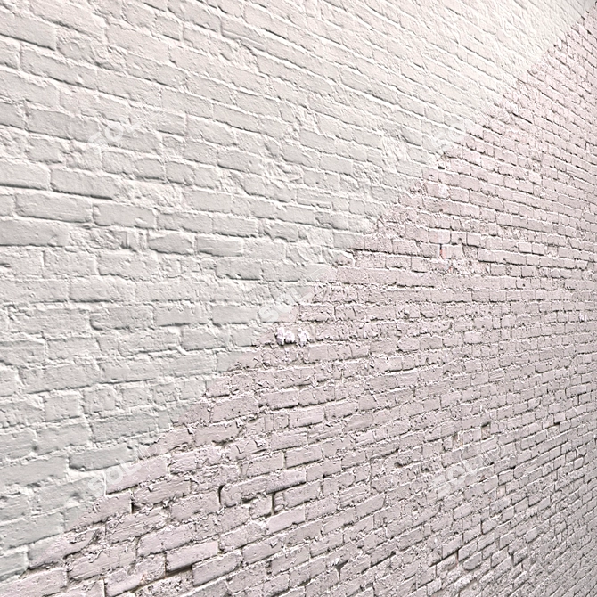 White Brick Texture Pack 3D model image 4