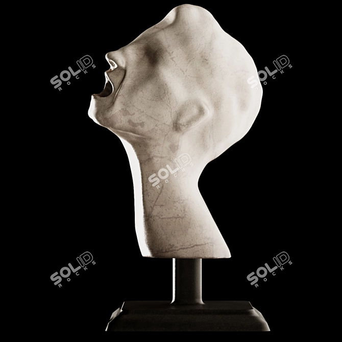 Scream Bust Statue - Immortalize the Anguish 3D model image 4