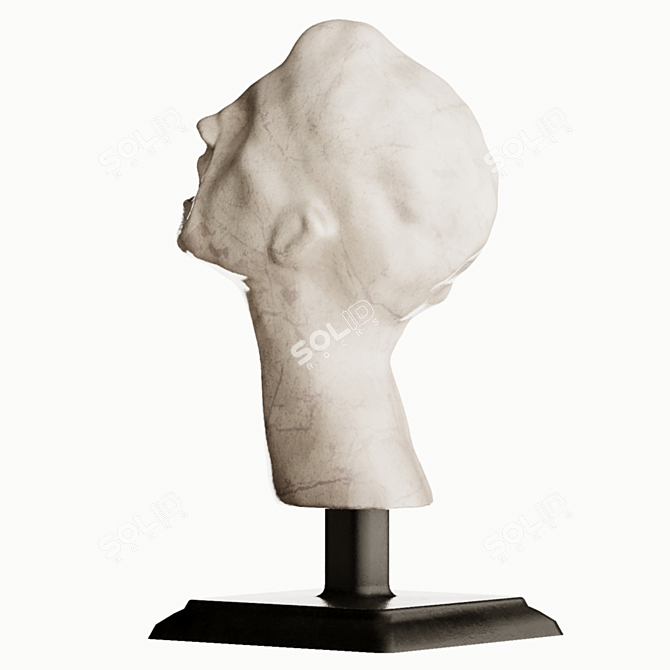 Scream Bust Statue - Immortalize the Anguish 3D model image 5