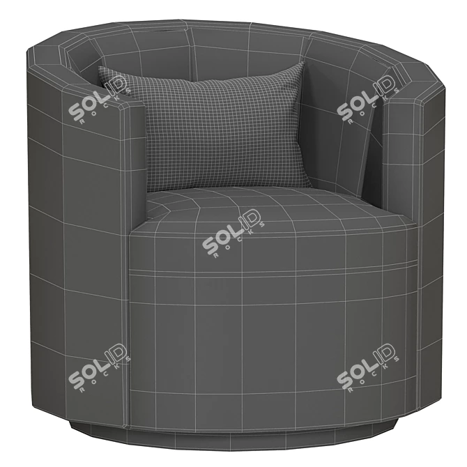 Elegant JACKIE Sofa | Norwalk 3D model image 3