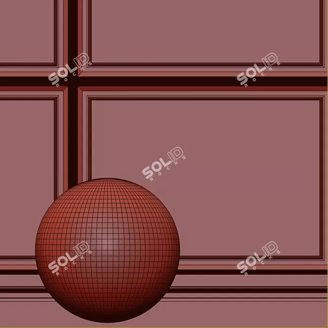 Decorative Plaster with Molding 3D model image 5