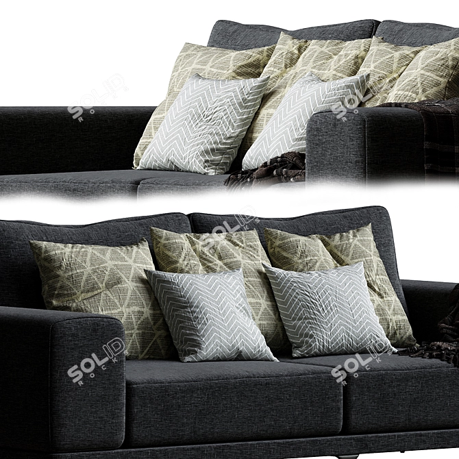 Modern Hoff Frankford Sofa 3D model image 4
