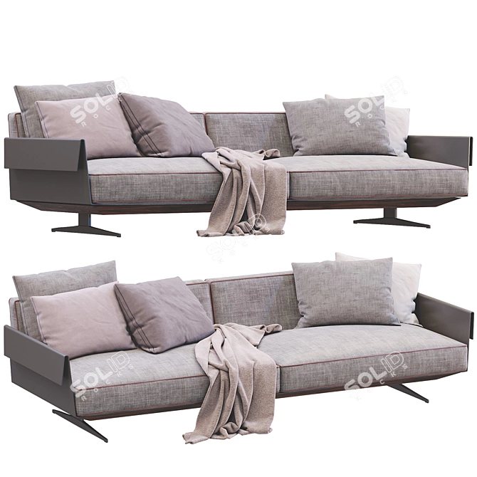 Luxurious Bretton Sofa by Flexform 3D model image 3