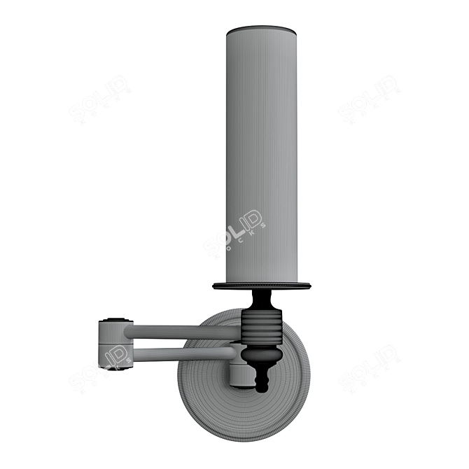 Tisserant Swing-Arm Wall Lamp 3D model image 2