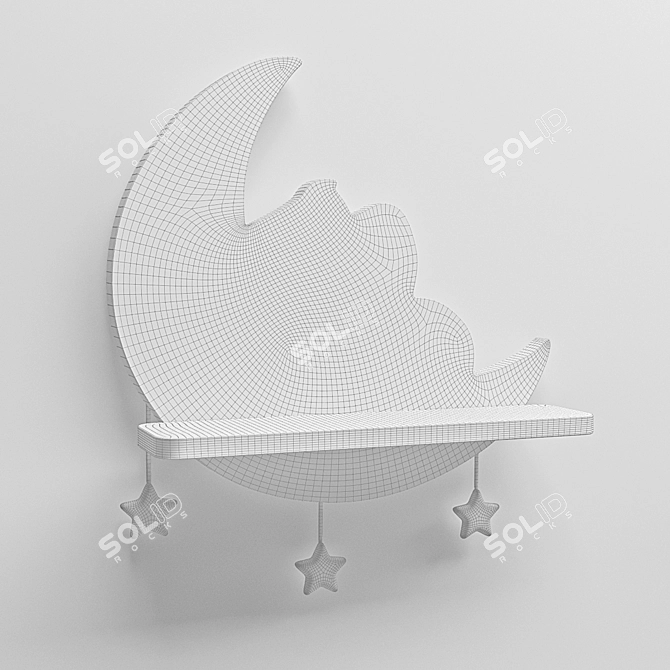 Illuminated Elephant Shelf 3D model image 2