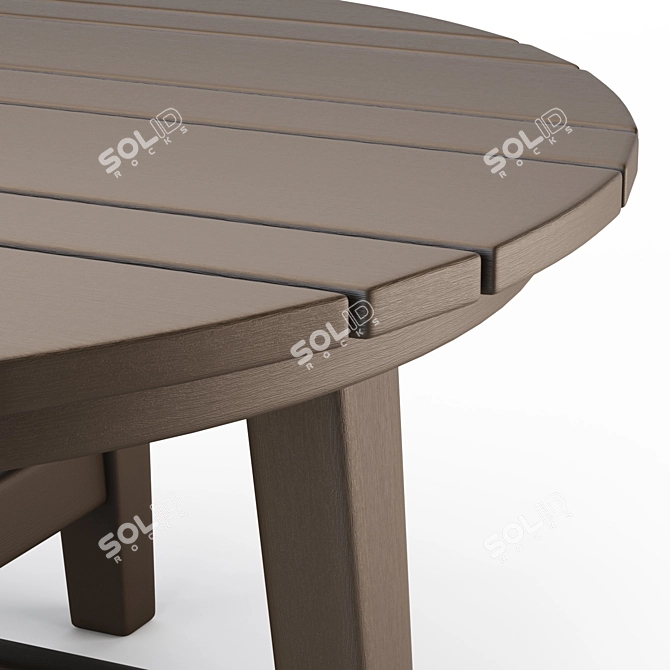 Crate & Barrel Vista II Outdoor Coffee Table 3D model image 2