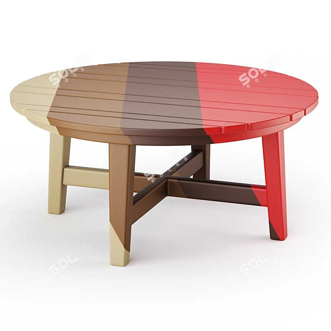 Crate & Barrel Vista II Outdoor Coffee Table 3D model image 5