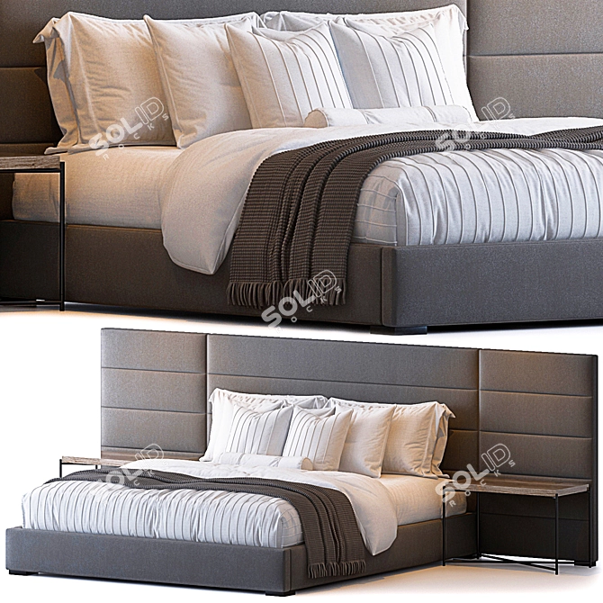 Modena Bed: Sleek and Contemporary 3D model image 1